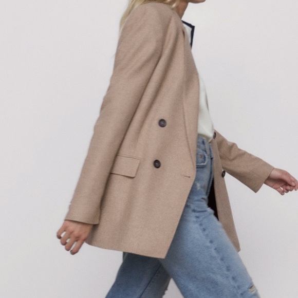 Zara Tan Blazer - Picture 10 of 16